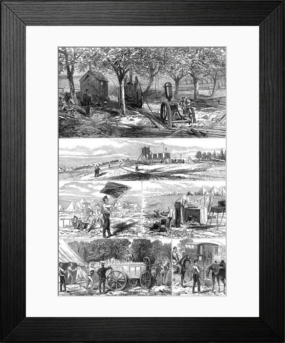 Framed Print : The Autumn Campaign: sketches in the Southern Camp, 1872. Creator: Unknown Framed Print : The Autumn Campaign: sketches in the Southern Camp, 1872. Creator: Unknown