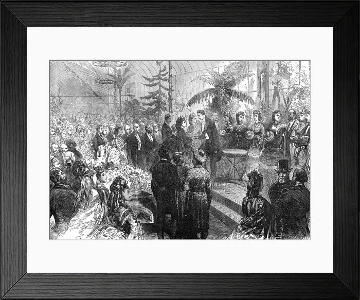 Framed Print : Evening Fete of the Royal Botanic Society's Gardens, Regent's Park, 1872. Creator: Unknown Framed Print : Evening Fete of the Royal Botanic Society's Gardens, Regent's Park, 1872. Creator: Unknown