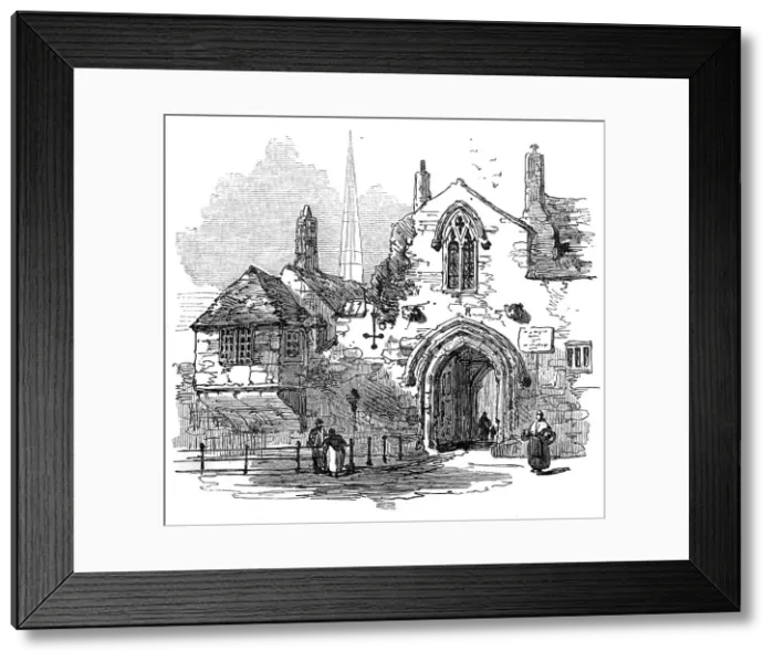 Framed Print : Close Gate, Exeter-Street, Salisbury, 1872. Creator: Unknown