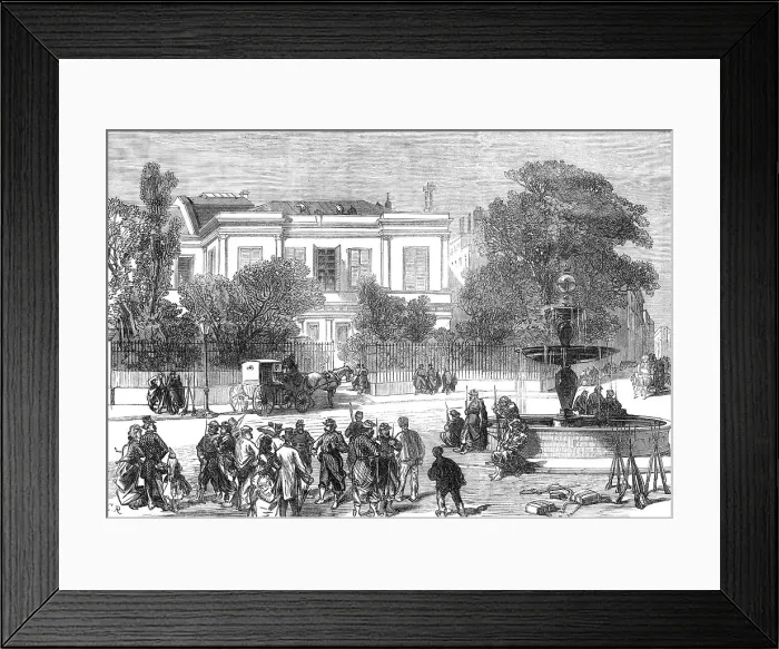 Framed Print : House of M. Thiers, Place St. Georges, Paris, 1871. Creator: C. R Framed Print : House of M. Thiers, Place St. Georges, Paris, 1871. Creator: C. R