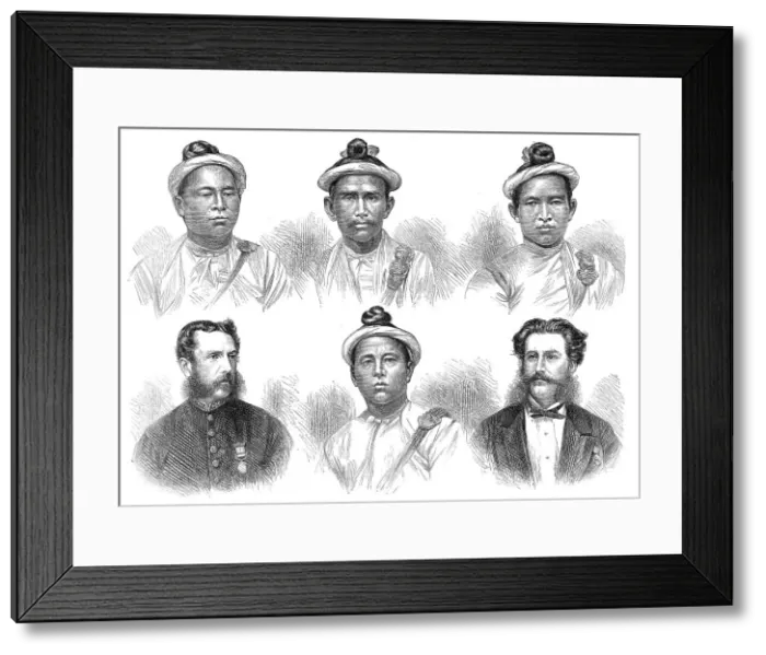 Framed Print : The Burmese Embassy, 1872. Creator: Unknown Framed Print : The Burmese Embassy, 1872. Creator: Unknown