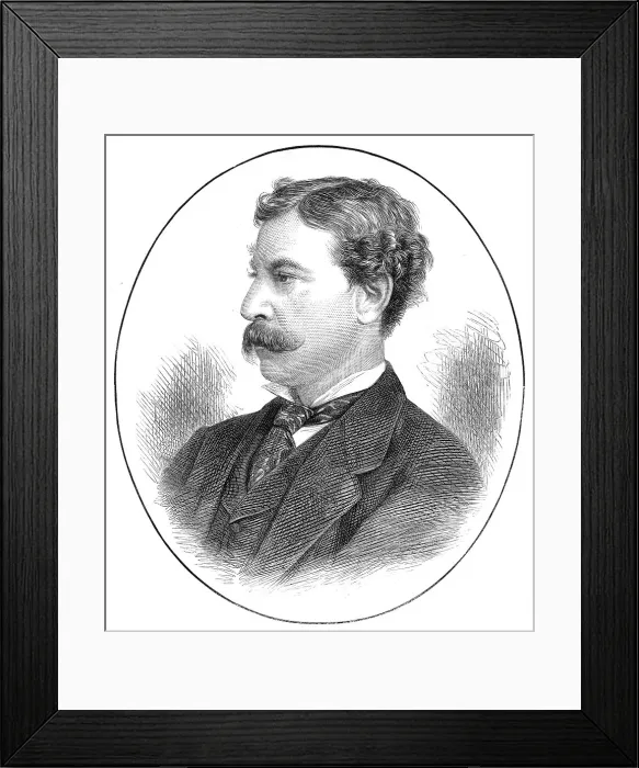 Framed Print : Mr. James Gordon Bennett, proprietor of the New York Herald, 1872. Creator: Unknown Framed Print : Mr. James Gordon Bennett, proprietor of the New York Herald, 1872. Creator: Unknown