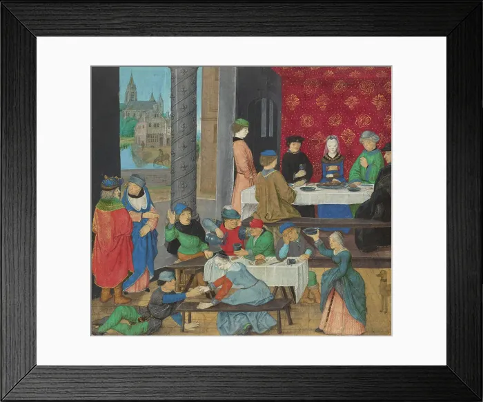 Framed Print : The Temperate and the Intemperate, about 1475-1480. Creator: Master of the Dresden Prayer Book Framed Print : The Temperate and the Intemperate, about 1475-1480. Creator: Master of the Dresden Prayer Book