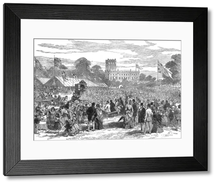 Framed Print : Coming of age of the Marquis of Stafford: festivities at Trentham Hall, 1872. Creator: Unknown Framed Print : Coming of age of the Marquis of Stafford: festivities at Trentham Hall, 1872. Creator: Unknown