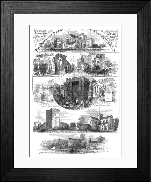 Framed Print : Royal Archaeological Institute of Great Britain & Ireland, 1872. Creator: Unknown Framed Print : Royal Archaeological Institute of Great Britain & Ireland, 1872. Creator: Unknown