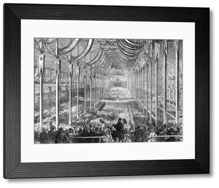 Framed Print : The World's Peace Jubilee and International Musical Festival at Boston, 1872. Creator: Unknown Framed Print : The World's Peace Jubilee and International Musical Festival at Boston, 1872. Creator: Unknown