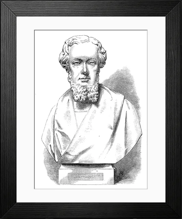 Framed Print : Bust of Mr. T. J. Boyd, of Edinburgh, by W. Brodie, R.S.A. 1872. Creator: Unknown Framed Print : Bust of Mr. T. J. Boyd, of Edinburgh, by W. Brodie, R.S.A. 1872. Creator: Unknown