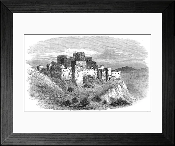 Framed Print : Kala'at El Husn, in the Syrian Desert, 1872. Creator: Unknown Framed Print : Kala'at El Husn, in the Syrian Desert, 1872. Creator: Unknown