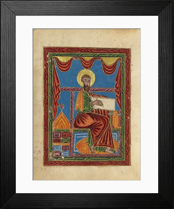 Framed Print : Saint Mark; Gospel Book, 1615. Creator: Mesrop of Khizan Framed Print : Saint Mark; Gospel Book, 1615. Creator: Mesrop of Khizan