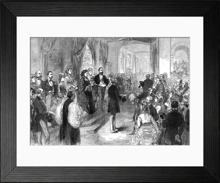Framed Print : The Queen opening St. Thomas's Hospital, 1871. Creator: Unknown Framed Print : The Queen opening St. Thomas's Hospital, 1871. Creator: Unknown