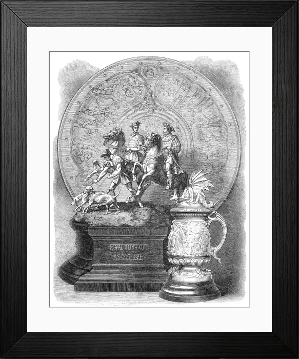 Framed Print : The Ascot Prize Plate, 1871. Creator: Unknown Framed Print : The Ascot Prize Plate, 1871. Creator: Unknown