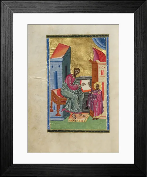Framed Print : Saint Luke, 1637-1638. Creators: Malnazar, Aghap'ir Framed Print : Saint Luke, 1637-1638. Creators: Malnazar, Aghap'ir