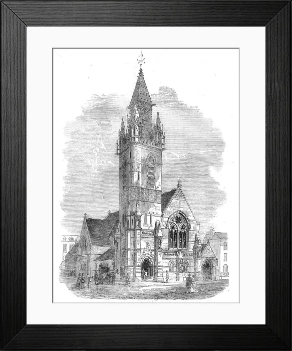 Framed Print : The Smithfield Martyrs Memorial Church, 1871. Creator: Unknown Framed Print : The Smithfield Martyrs Memorial Church, 1871. Creator: Unknown