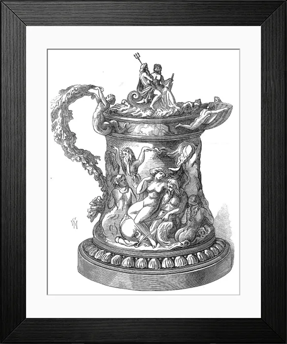 Framed Print : Prize cup of the Royal Victoria Yacht Club, 1872. Creator: Unknown Framed Print : Prize cup of the Royal Victoria Yacht Club, 1872. Creator: Unknown