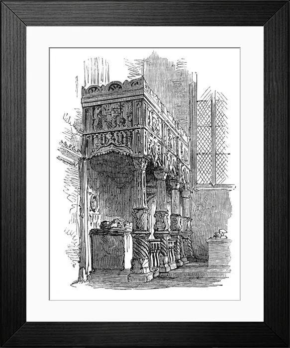 Framed Print : Tomb in Arundel Church, Sussex, 1872. Creator: Unknown Framed Print : Tomb in Arundel Church, Sussex, 1872. Creator: Unknown