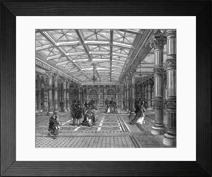 Framed Print : Entrance Hall to the Brighton Aquarium, 1872. Creator: Unknown Framed Print : Entrance Hall to the Brighton Aquarium, 1872. Creator: Unknown