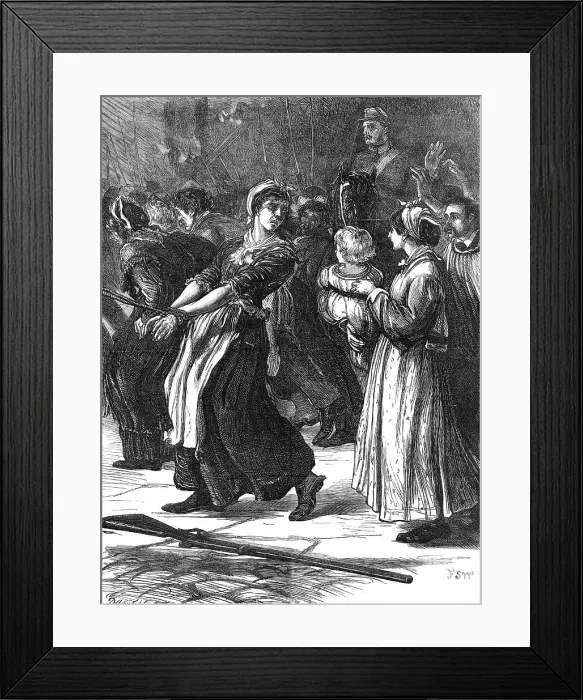 Framed Print : The last of the Commune, 1871. Creator: Dalziel Brothers Framed Print : The last of the Commune, 1871. Creator: Dalziel Brothers