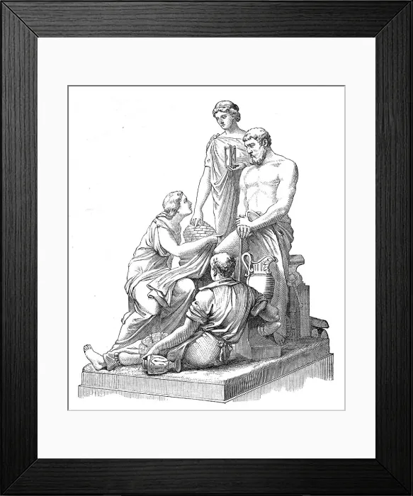 Framed Print : The Prince Consort National Memorial: Manufacture, by H. Weekes, R.A. 1872. Creator: Unknown Framed Print : The Prince Consort National Memorial: Manufacture, by H. Weekes, R.A. 1872. Creator: Unknown