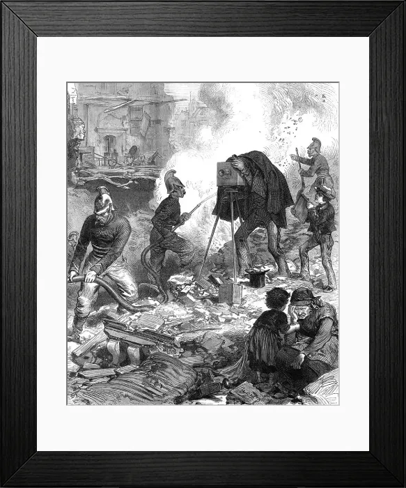 Framed Print : Ruins of Paris, 1871. Creator: Unknown Framed Print : Ruins of Paris, 1871. Creator: Unknown