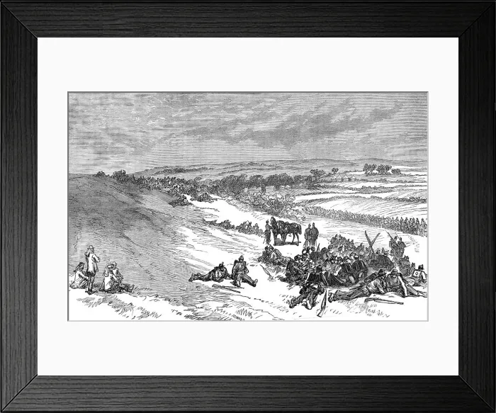 Framed Print : The Autumn Campaign: near Witchampton - Second Division Southern Army advancing from Cranborne, 1872 Creator: Unknown Framed Print : The Autumn Campaign: near Witchampton - Second Division Southern Army advancing from Cranborne, 1872 Creator: Unknown