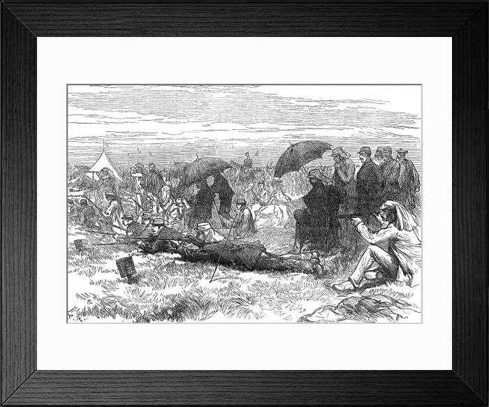 Framed Print : The Canadian Rifles at Wimbledon, 1872. Creator: C. R Framed Print : The Canadian Rifles at Wimbledon, 1872. Creator: C. R
