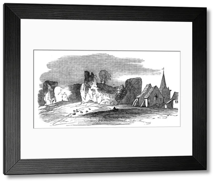 Framed Print : Pevensey Castle, Sussex, 1872. Creator: Unknown Framed Print : Pevensey Castle, Sussex, 1872. Creator: Unknown