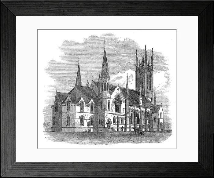 Framed Print : Metropolitan Wesleyan Church, Toronto, 1872. Creator: Unknown Framed Print : Metropolitan Wesleyan Church, Toronto, 1872. Creator: Unknown