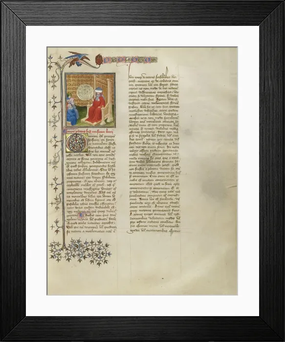 Framed Print : Boethius Discusses Music with a Group of Men; De musica, about 1405. Creator: The Virgil Master Framed Print : Boethius Discusses Music with a Group of Men; De musica, about 1405. Creator: The Virgil Master