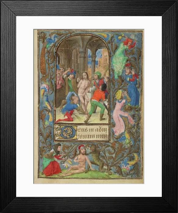 Framed Print : The Flagellation; Prayer Book of Charles the Bold, about 1471. Creator: Master of Mary of Burgundy Framed Print : The Flagellation; Prayer Book of Charles the Bold, about 1471. Creator: Master of Mary of Burgundy