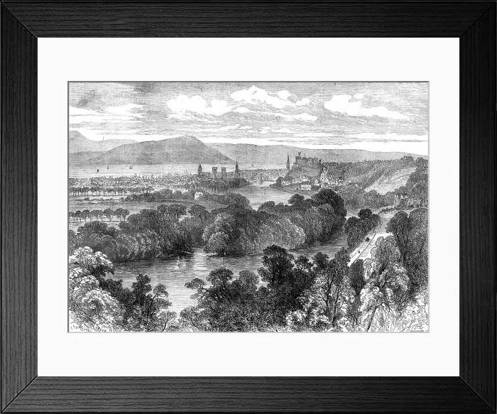 Framed Print : Inverness, 1872. Creator: J Greenaway Framed Print : Inverness, 1872. Creator: J Greenaway