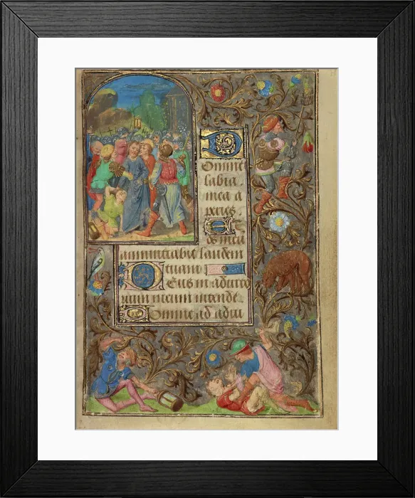Framed Print : The Betrayal of Christ; Prayer Book of Charles the Bold, about 1471. Creator: Lieven van Lathem Framed Print : The Betrayal of Christ; Prayer Book of Charles the Bold, about 1471. Creator: Lieven van Lathem