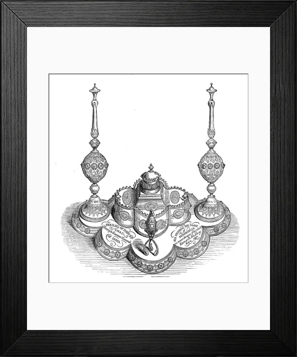 Framed Print : Gift of the late Earl of Mayo to the Rajah of Kuppoorthulla, 1872. Creator: Unknown Framed Print : Gift of the late Earl of Mayo to the Rajah of Kuppoorthulla, 1872. Creator: Unknown