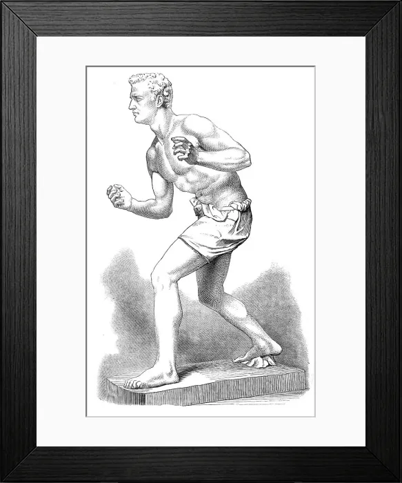 Framed Print : The Wrestler, by E. B. Stephens, A.R.A. 1872. Creator: Unknown Framed Print : The Wrestler, by E. B. Stephens, A.R.A. 1872. Creator: Unknown