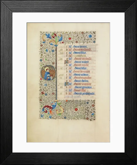 Framed Print : May Calendar Page: Saint Ives; Book of Hours, about 1440-1450. Creator: Workshop of the Bedford Master Framed Print : May Calendar Page: Saint Ives; Book of Hours, about 1440-1450. Creator: Workshop of the Bedford Master