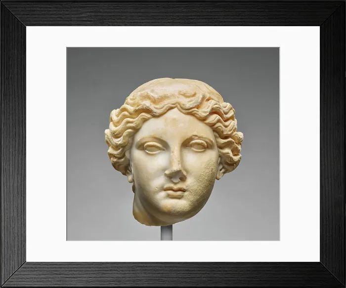 Framed Print : Head of a Muse, 1st century A.D. Creator: Unknown Framed Print : Head of a Muse, 1st century A.D. Creator: Unknown