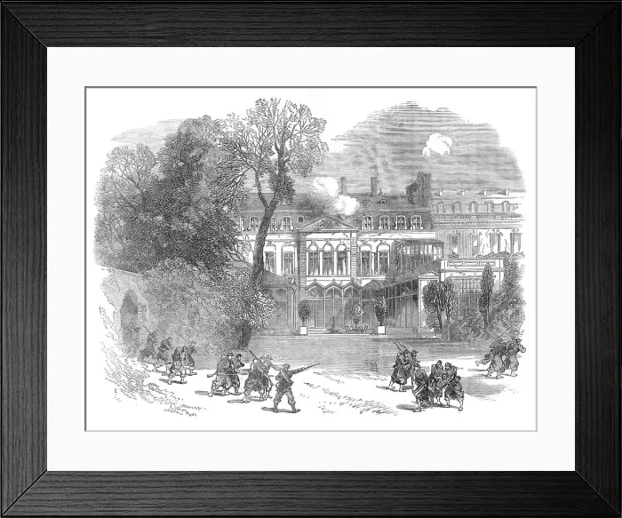 Framed Print : The British Embassy at Paris on the 23rd of May, 1871. Creator: Unknown Framed Print : The British Embassy at Paris on the 23rd of May, 1871. Creator: Unknown