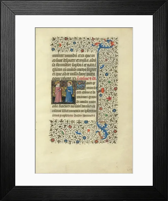 Framed Print : Saints Cosmas and Damian; Book of Hours, about 1440-1450. Creator: Workshop of the Bedford Master Framed Print : Saints Cosmas and Damian; Book of Hours, about 1440-1450. Creator: Workshop of the Bedford Master