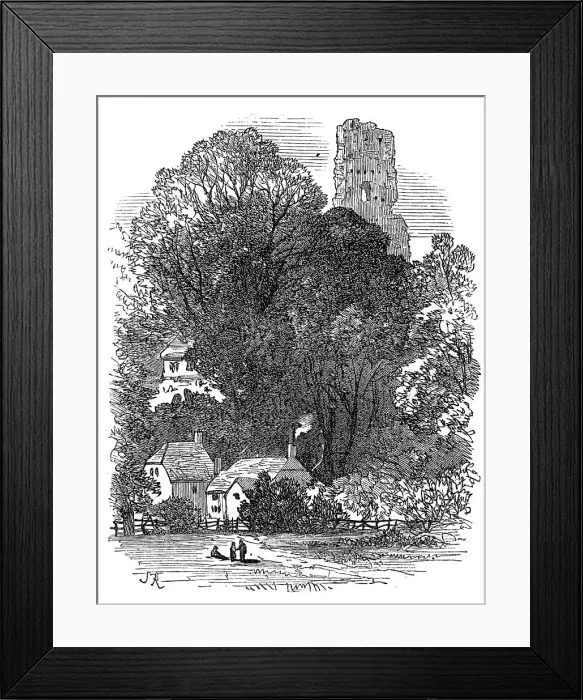 Framed Print : Bramber Castle, Sussex, 1872. Creator: Unknown Framed Print : Bramber Castle, Sussex, 1872. Creator: Unknown