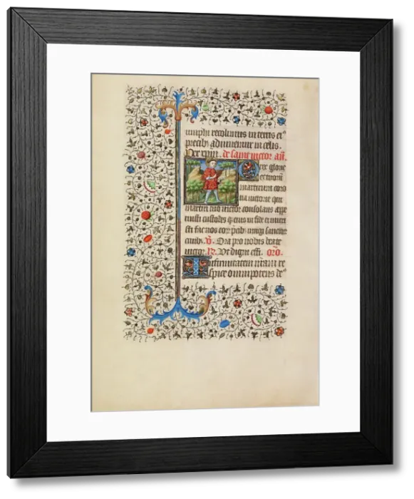 Framed Print : Saint Victor with a Sword; Book of Hours, about 1440-1450. Creator: Workshop of the Bedford Master Framed Print : Saint Victor with a Sword; Book of Hours, about 1440-1450. Creator: Workshop of the Bedford Master