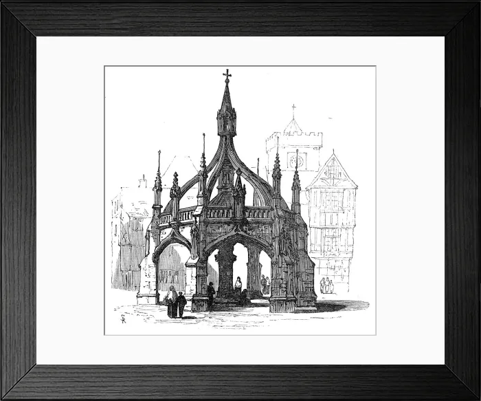 Framed Print : Market Cross, Salisbury, 1872. Creator: Unknown Framed Print : Market Cross, Salisbury, 1872. Creator: Unknown