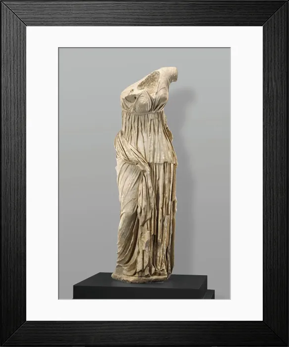 Framed Print : Torso of a Statue of a Draped Figure, possibly a Nymph or Muse, A.D. 1-199. Creator: Unknown Framed Print : Torso of a Statue of a Draped Figure, possibly a Nymph or Muse, A.D. 1-199. Creator: Unknown