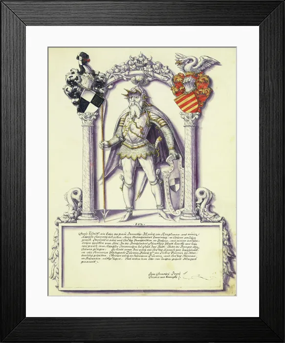 Framed Print : Rudolf Hohenzollern, about 1572. Creator: Jorg Ziegler Framed Print : Rudolf Hohenzollern, about 1572. Creator: Jorg Ziegler