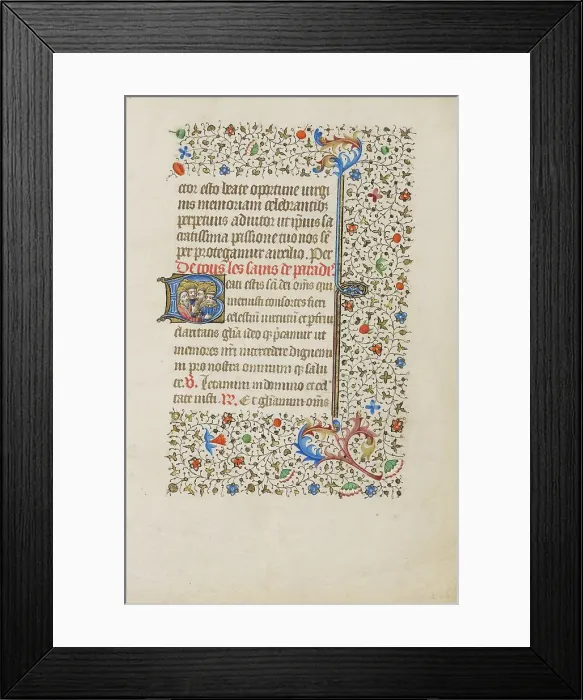 Framed Print : All Saints; Book of Hours, about 1440-1450. Creator: Workshop of the Bedford Master Framed Print : All Saints; Book of Hours, about 1440-1450. Creator: Workshop of the Bedford Master