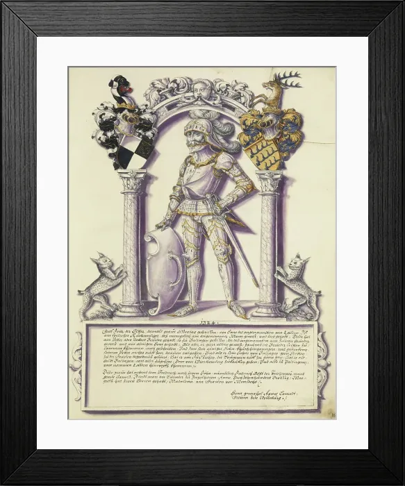 Framed Print : Fritz Hohenzollern, about 1572. Creator: Jorg Ziegler Framed Print : Fritz Hohenzollern, about 1572. Creator: Jorg Ziegler
