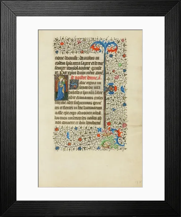 Framed Print : The Virgin and Child; Book of Hours, about 1440-1450. Creator: Workshop of the Bedford Master Framed Print : The Virgin and Child; Book of Hours, about 1440-1450. Creator: Workshop of the Bedford Master