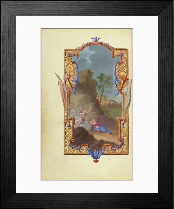 Framed Print : The Agony in the Garden; Prayers of the Mass, about 1720-1730. Creator: Jean Pierre Rousselet Framed Print : The Agony in the Garden; Prayers of the Mass, about 1720-1730. Creator: Jean Pierre Rousselet