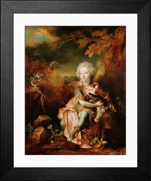 Framed Print : Portrait of a Boy in Fancy Dress, about 1710-1714. Creator: Nicolas de Largilliere Framed Print : Portrait of a Boy in Fancy Dress, about 1710-1714. Creator: Nicolas de Largilliere