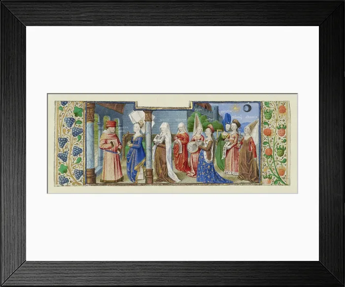 Framed Print : Philosophy Presenting the Seven Liberal Arts to Boethius, about 1460-1470. Creator: Master of Coetivy Framed Print : Philosophy Presenting the Seven Liberal Arts to Boethius, about 1460-1470. Creator: Master of Coetivy