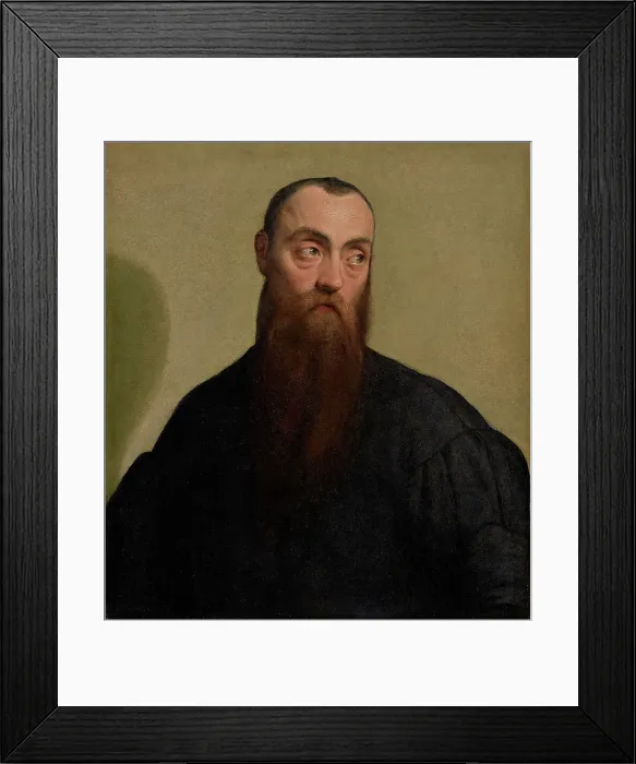 Framed Print : Portrait of a Bearded Man, about 1550. Creator: Jacopo Bassano il vecchio Framed Print : Portrait of a Bearded Man, about 1550. Creator: Jacopo Bassano il vecchio
