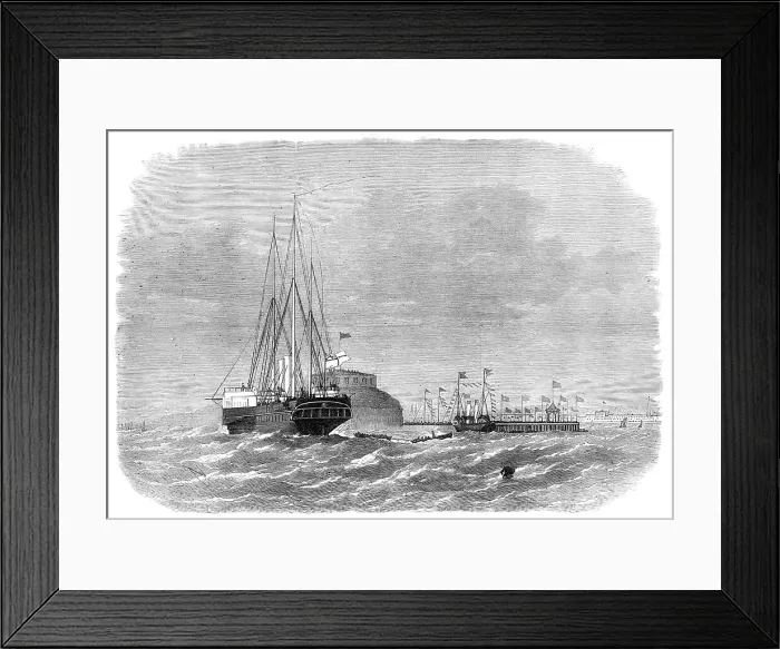 Framed Print : The Prince of Wales landing at Weymouth, 1872. Creator: Unknown Framed Print : The Prince of Wales landing at Weymouth, 1872. Creator: Unknown
